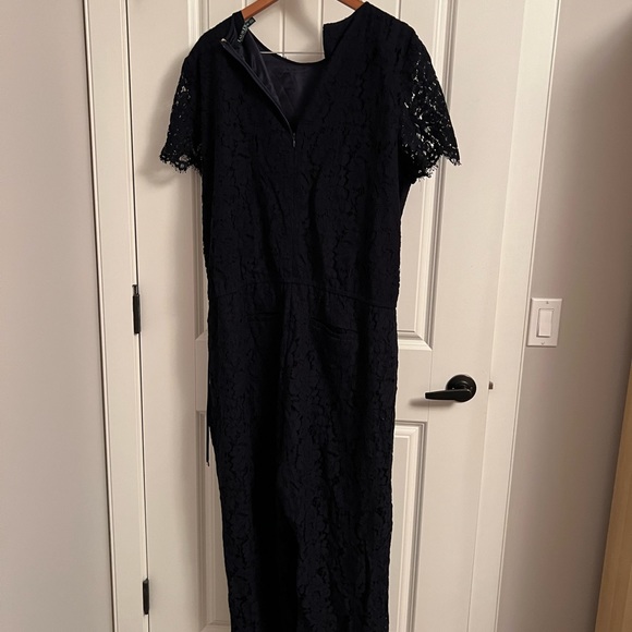 Navy lace pantsuit size 18W - Picture 6 of 12